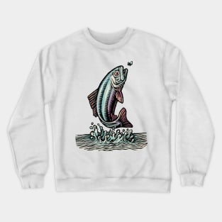 Jumping Trout Crewneck Sweatshirt